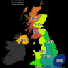 UK Rainfall Map Illustrates Increase 2011-2012