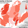 Obesity in Europe Map