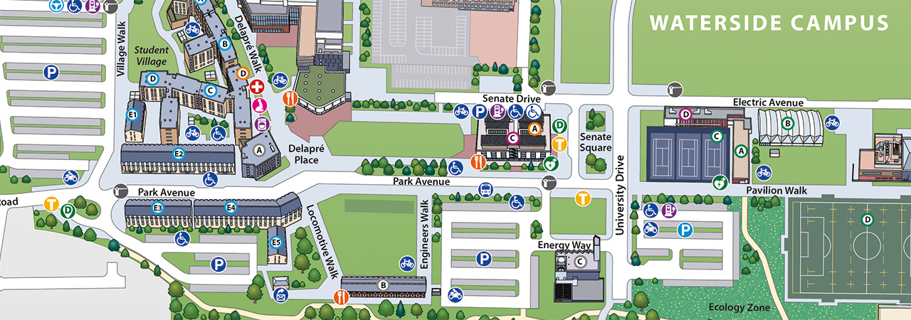 Campus maps for University of Northampton by Lovell Johns